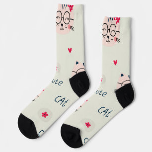 Calcetines Patrón de gato