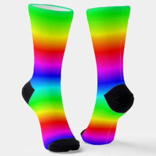 Calcetines Patrón de gradiente de arco iris
