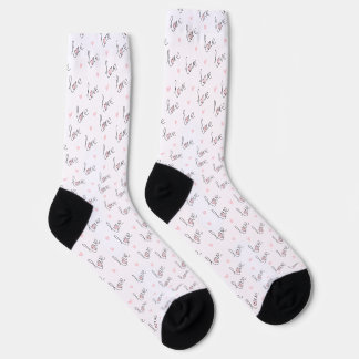 Calcetines Patrón de guión "Amor"