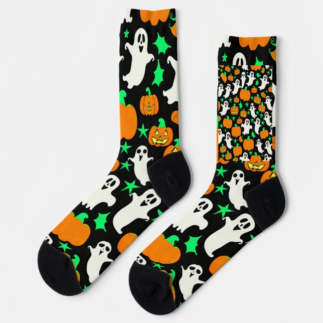 Calcetines Patrón de Halloween (Izquierda)