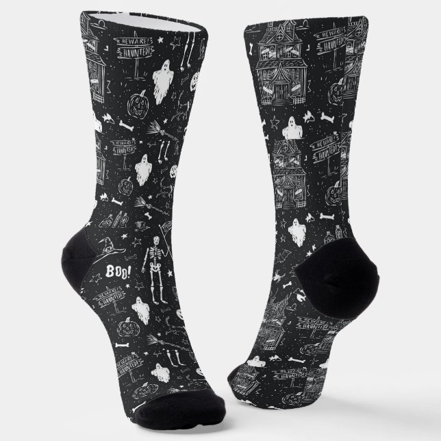 Calcetines Patrón de Halloween (Angular)