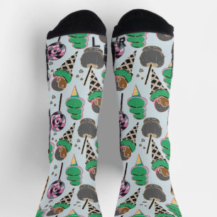 Calcetines Patrón de helado   Patrón de las lolias   langosta