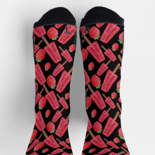 Calcetines Patrón de helado Patrón de las lolias langosta