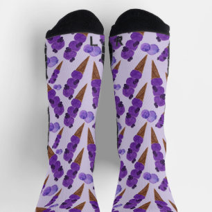 Calcetines Patrón de helado Patrón de las lolias langosta