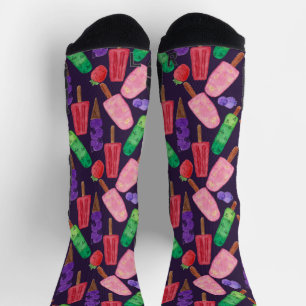 Calcetines Patrón de helado   Patrón de las lolias   lollipop