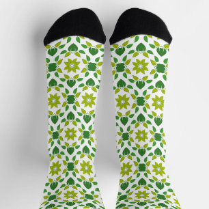 Calcetines Patrón de hojas, patrón de hojas, hojas verdes
