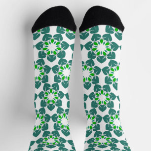 Calcetines Patrón De Hojas, Patrón De Hojas, Hojas Verdes