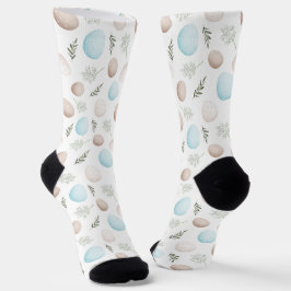 Calcetines Patrón de Huevos de Pascua Cute Socks monogramas