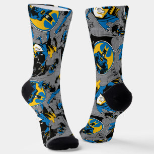 Calcetines Patrón de lanzamiento a toda velocidad de Batman