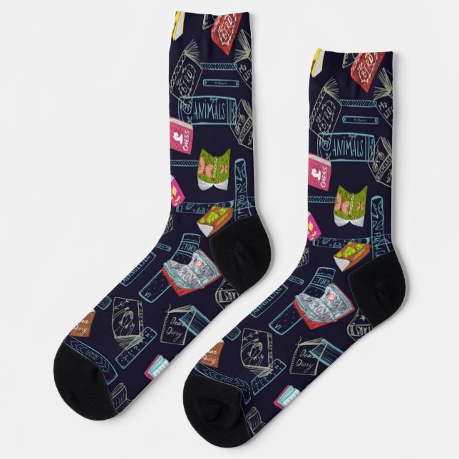 Calcetines Patrón de libro (Izquierda)