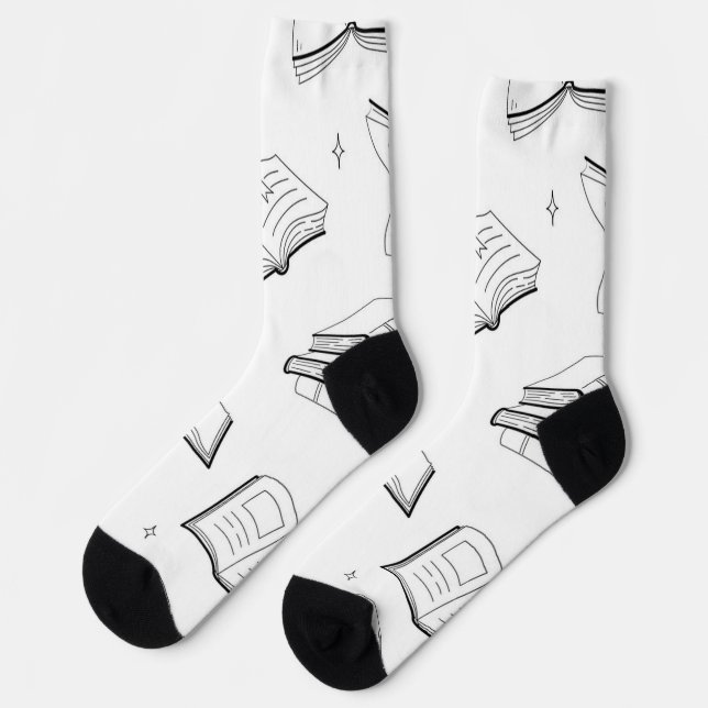 Calcetines Patrón de libro (Izquierda)