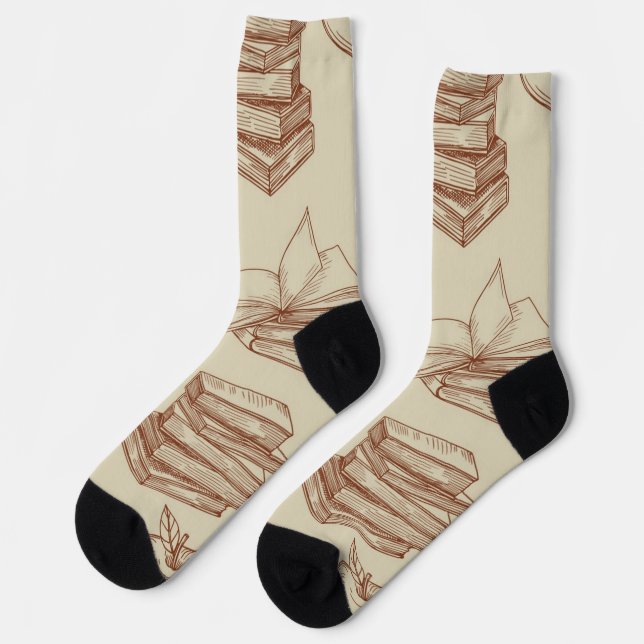 Calcetines Patrón de libro (Izquierda)