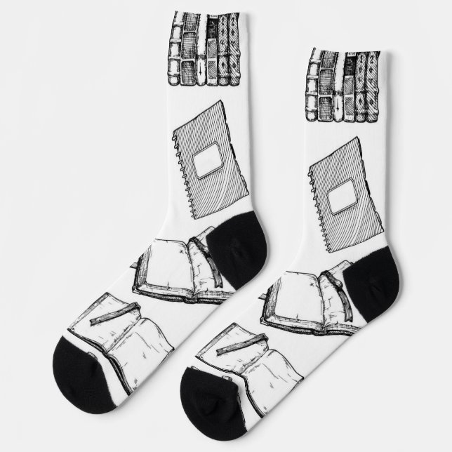 Calcetines Patrón de libro (Izquierda)