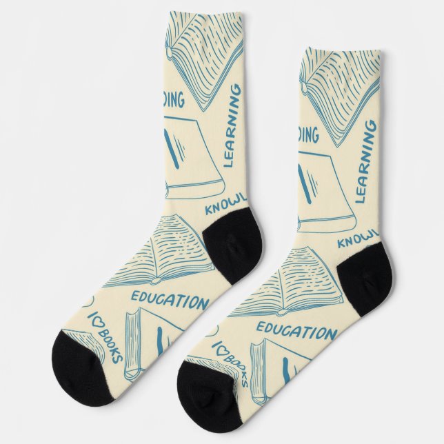Calcetines Patrón de libro (Izquierda)