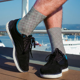 Calcetines Patrón de línea de verificación Resumen Elegante N