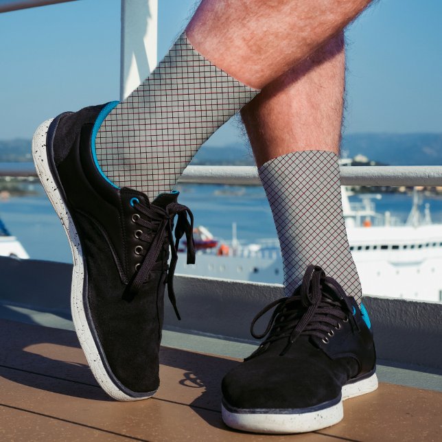 Calcetines Patrón de línea de verificación Resumen Elegante N (Subido por el creador)