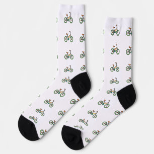 Calcetines patrón de logo de Funky Bicycle Crew