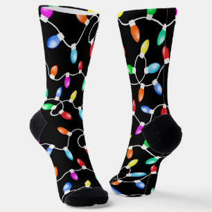 Calcetines Patrón de luces navidades
