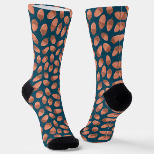Calcetines Patrón de maíz azul