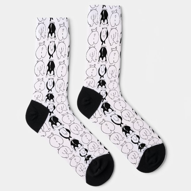 Calcetines Patrón de manchas de hámster (Derecha)