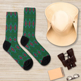 Calcetines Patrón de mandala de textura textil de Confianza