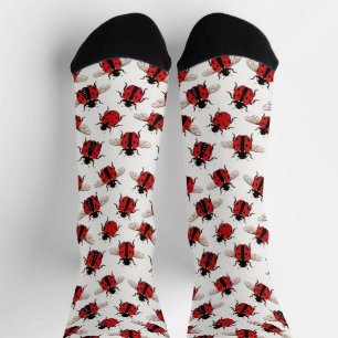 Calcetines Patrón de mariquita