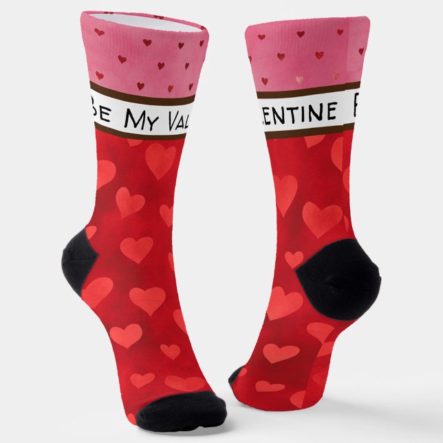 Calcetines Patrón de Moda del corazón rojo (Subido por el creador)