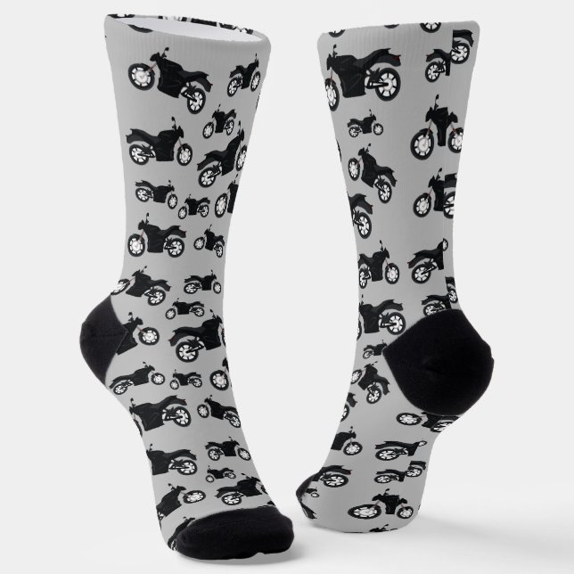 Calcetines Patrón de Motocicleta (Angular)