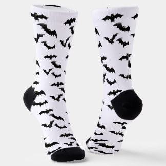 Calcetines Patrón de murciélagos voladores espeluznantes de H