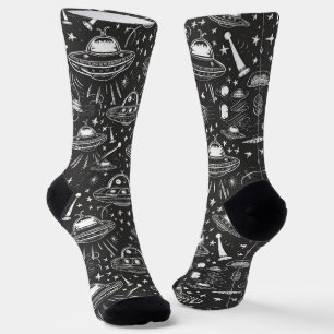 Calcetines Patrón de Nave Espacial