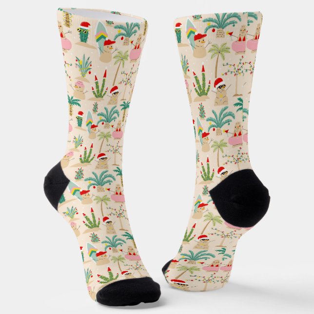 Calcetines Patrón de Navidades de vibraciones de vacaciones t (Angular)