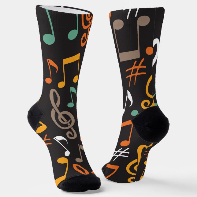 Calcetines patrón de nota musical (Angular)