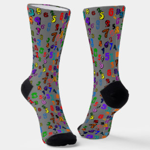Calcetines Patrón de número
