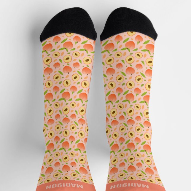 Calcetines Patrón de paginación de nombre personalizado (Arriba)