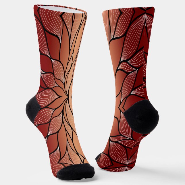 Calcetines Patrón de permiso de bronce de cobre ruso (Angular)