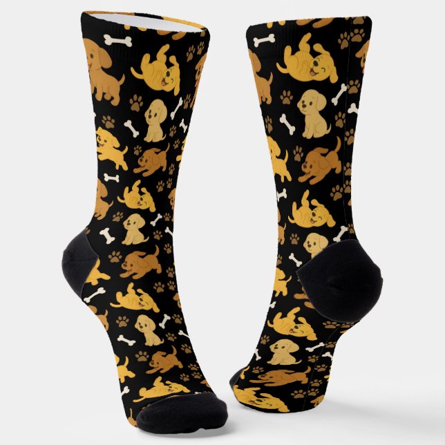 Calcetines Patrón de perro lindo (Angular)