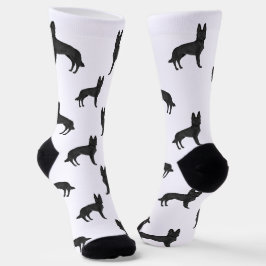 Calcetines Patrón de perros de dibujos animados de GSD GSD al