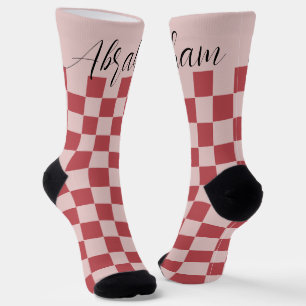 Calcetines Patrón de personalizable rojo controlado