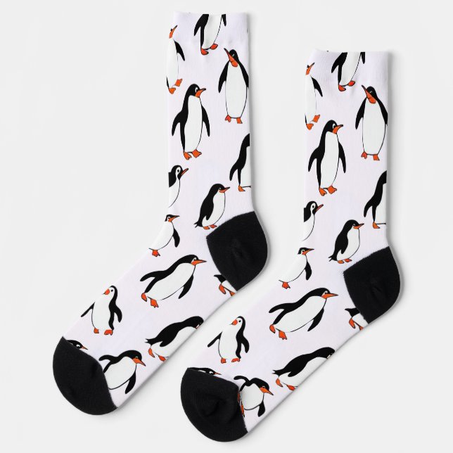 Calcetines Patrón de pingüino (Izquierda)