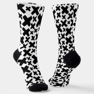 Calcetines Patrón de pintura negra