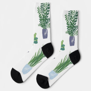 Calcetines Patrón de planta