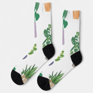 Calcetines Patrón de planta