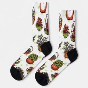 Calcetines Patrón de planta