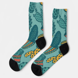 Calcetines Patrón de planta