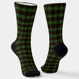 Calcetines Patrón de plasto tártaro rojo verde oscuro tradici