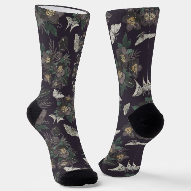 Calcetines Patrón de polilla  (Angular)