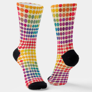 Calcetines Patrón de punto arco iris abstracto