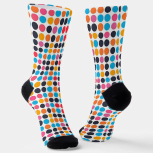 Calcetines Patrón de puntos coloridos
