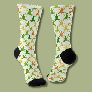 Calcetines Patrón de rana