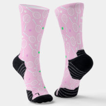 Patrón de raqueta de tenis Pink
